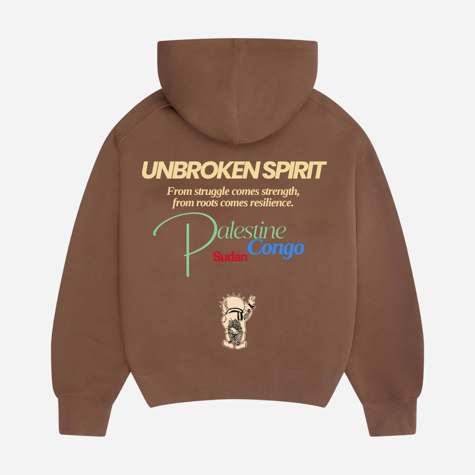 Oversized Premium Hoodie - The unbroken spirit