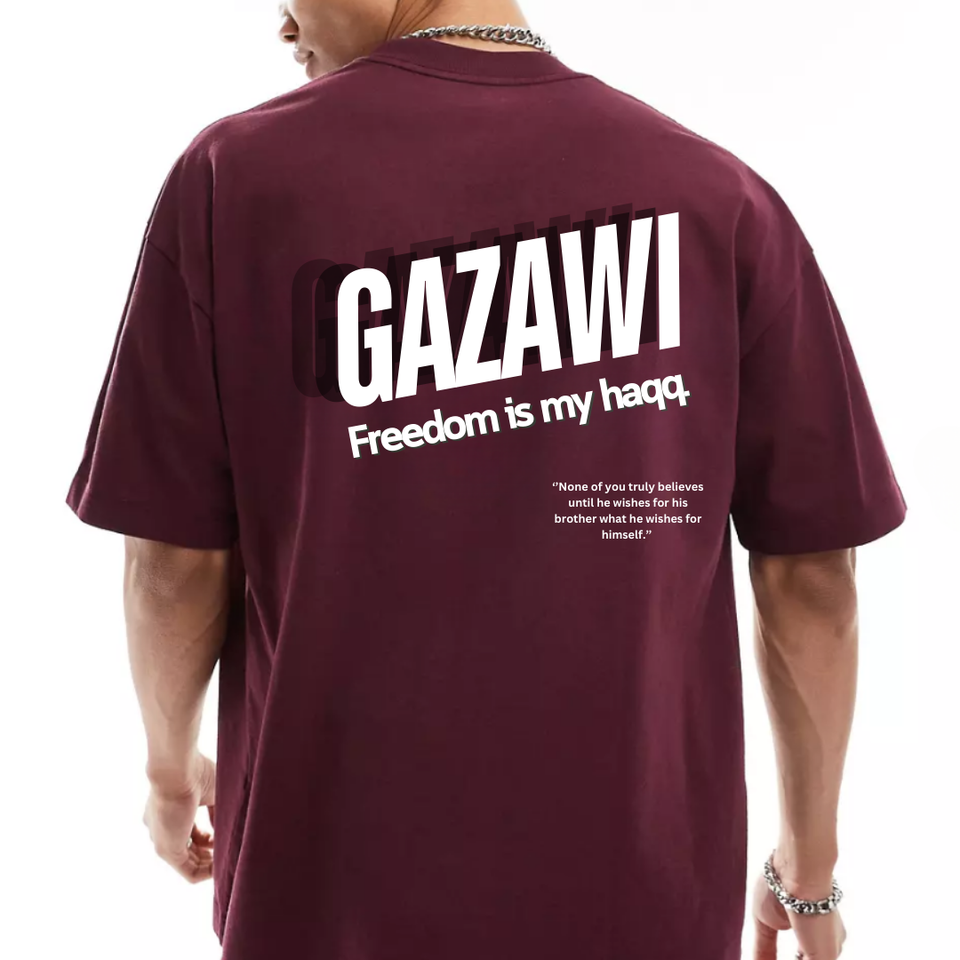 Gazawi - Freedom is my Haqq (Burgundy)