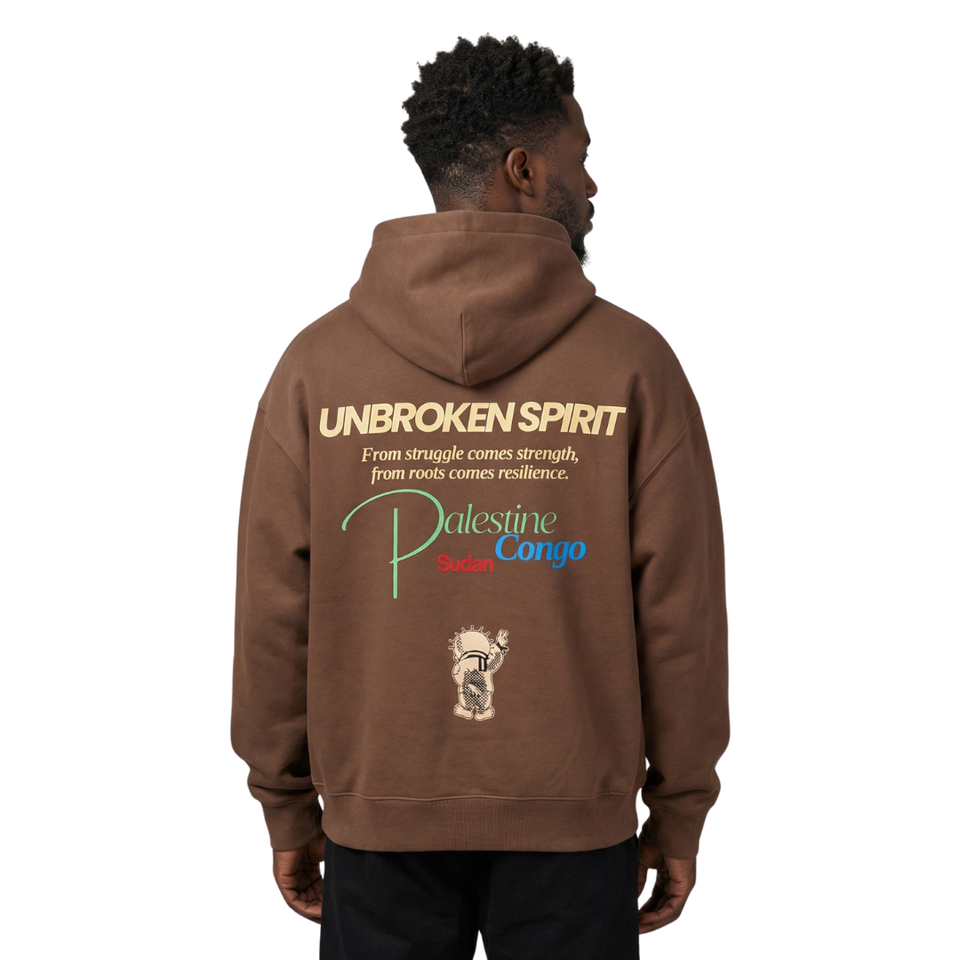 Oversized Premium Hoodie - The unbroken spirit
